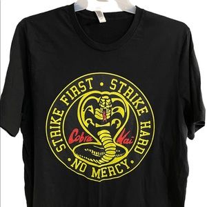 Cobra Kai Strike First, Strike Hard, No Mercy T-Shirt 2XL